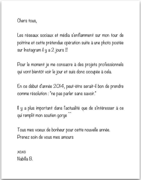 Nabilla's tweet photo. #choking Démenti Officiel http://t.co/tTYqOmgQvA