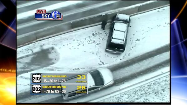 karenrogers6abc's tweet image. Accidents everywhere like here on Rt. 202 at Rt. 29. @6abc #6abcIce