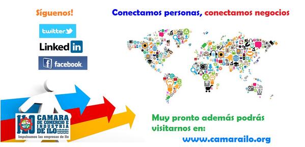 CAMARADEILO's tweet photo. @CAMARADEILO  conectando personas - conectando negocios ---"Impulsando a las empresas en Ilo" http://t.co/Z3vuSxm7fg