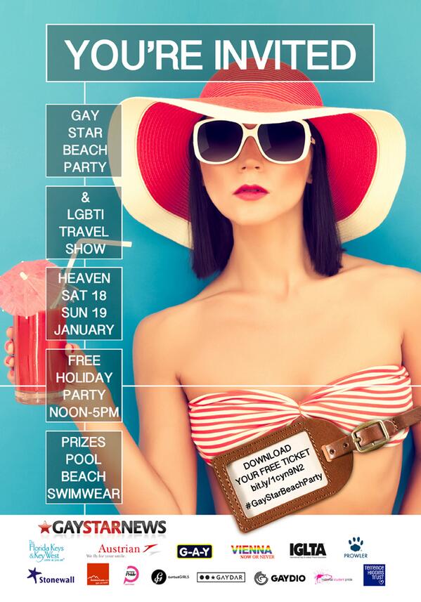 g3editor's tweet photo. Taking place in London next weekend - the @gaystarnews Beach Party - https://t.co/rPlC5UEsUQ #gaytravel http://t.co/sGPi75K0FU