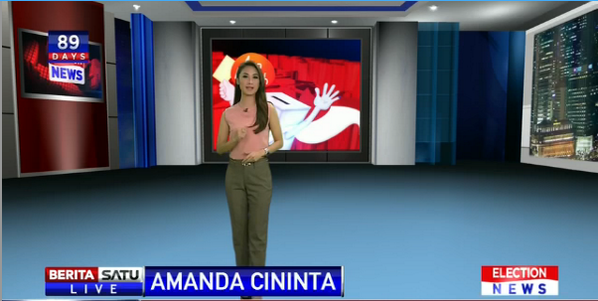 CinintaAmanda's tweet photo. Pemilih Indonesia, saksikan..«@beritasatutv Bersama @CinintaAmanda Inilah Election News, Now! http://t.co/Rez7qeD0nY»