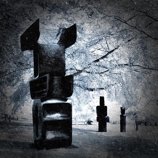 The family of man (in frost) - #art by #BarbaraHepworth especially for @susanpenhaligon