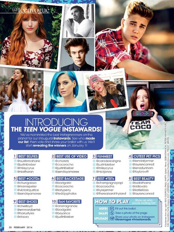 bellathorne's tweet photo. vote for your faves @TeenVogue and a #ff too http://t.co/cOir3ymd0P