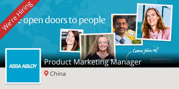 ASSAABLOYAMERIC's tweet photo. ASSA ABLOY is looking for a Product Marketing Manager in China http://t.co/uwmRyEoTVR #Job http://t.co/AXd4lUVkHv