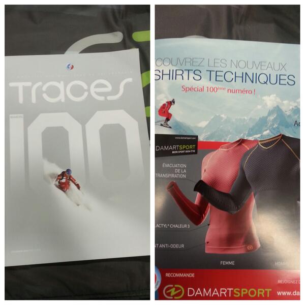 Damart_Sport's tweet image. #DAMARTSPORT dans le 100ème n° de #Traces ! Le magazine des #ESF ! cc @pullsrouges ! Superbe la couv' ! #Partenariat