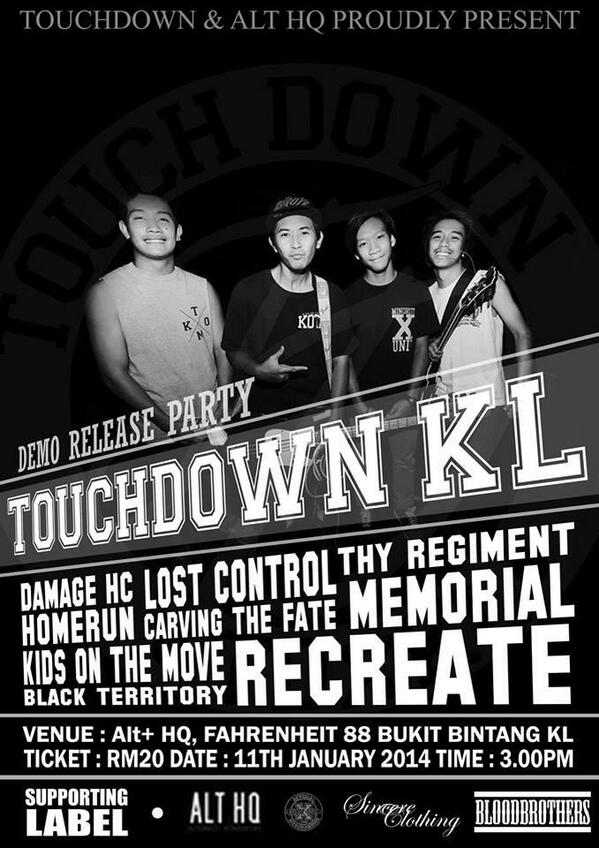 Tomorrow at Alt HQ for <a href="/touchdownkl/">TouchDownkl</a> release party. See you guys tomorrow.