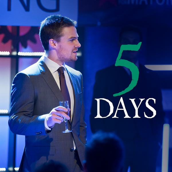 CW_Arrow's tweet photo. Cheers! Only 5 days until an all new #Arrow! http://t.co/QnjdRpPMbz