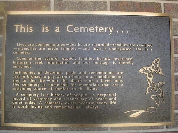 This is a cemetery.