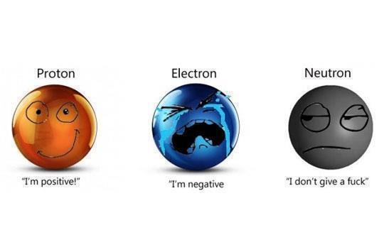 OneStopComedy's tweet image. Neutron be so cool. #GeekyHumor #Science #ScienceHumor #NerdAlert