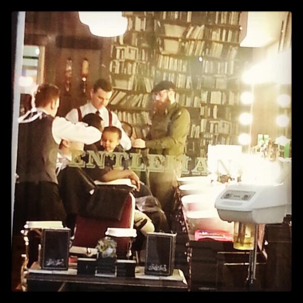 Ninniwyn's tweet photo. @JohnnytheBaBa @BarberBarberuk Thanks for making Jimmys first cut one to remember he loves his new barnet!! http://t.co/RyVHnAkOYO