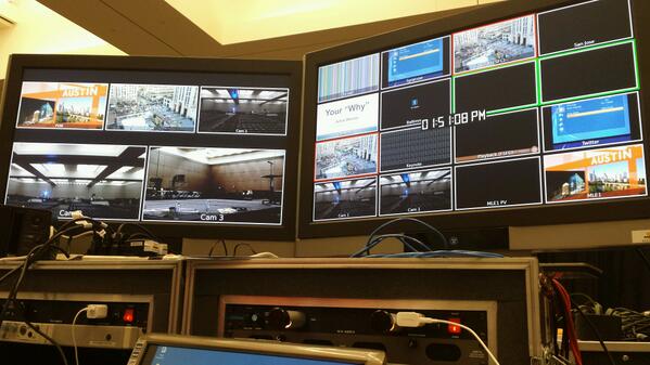 TrpLJ's tweet photo. Monitors in place. Getting close to tech rehearsal. http://t.co/l7Nt6dyBpd