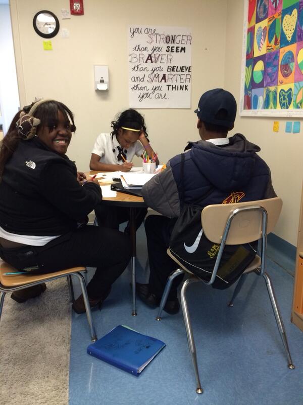 Working hard on a Friday afternoon. #love7thand8thgraders