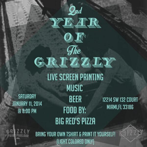 GrizzlyPrinting's tweet photo. Come out tomorrow and hang with us tomorrow! #RT http://t.co/oAa8JwJKJW