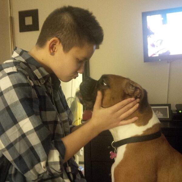 TyraThePup's tweet photo. The goals to get my very long, slimy tongue in humans mouths. xxxxxxx http://t.co/DId4wwnbGl