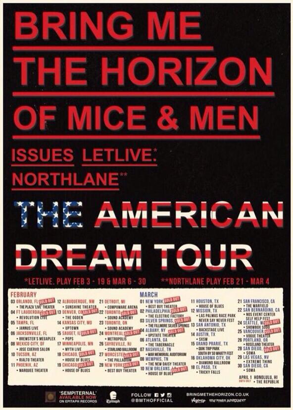 MetalBandFans's tweet photo. Who's stoked for American Dream!? 😁 http://t.co/0T8W5ACxp6