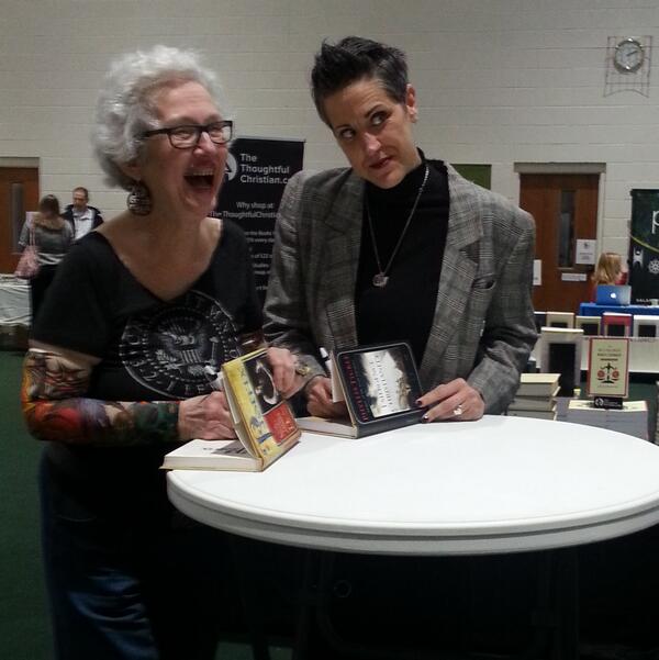 TTC_Thoughts's tweet photo. This just happened! @Sarcasticluther and @Phyllis__Tickle get makeovers!  #C21Denver http://t.co/zRwtf4Nki5