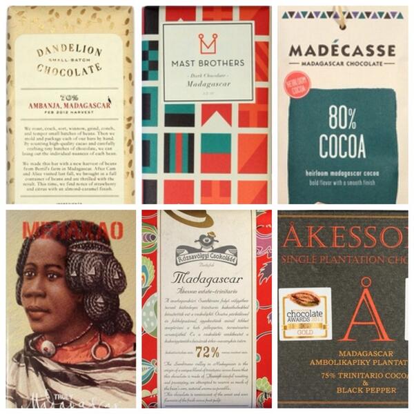 Here's a peek of some of the delicious Madagascan bars you'll discover in our Chocolate Library...
