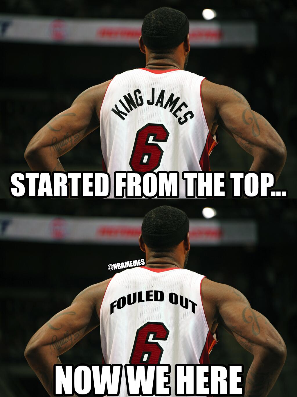 NBA Memes on X: LeBron James' jersey changes over the night. #NBA #Nets  #Heat #Nickname  / X