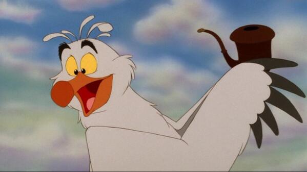 saraesanders's tweet photo. #disneyaday #photochallenge #day9 favourite sidekick #scuttle http://t.co/siaVDMhIqd