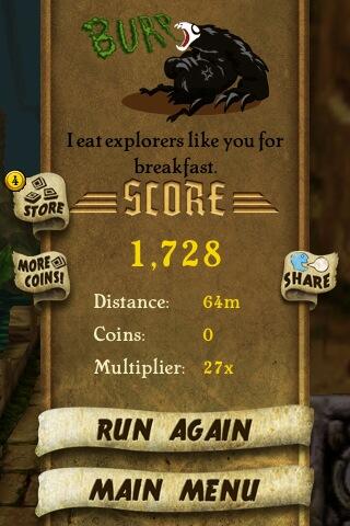 danseADDICTED's tweet photo. I got 1,728 points while escaping from demon monkeys. Beat that! http://t.co/aOalzikuqN #TempleRuny http://t.co/EQ6TZ4HPI0