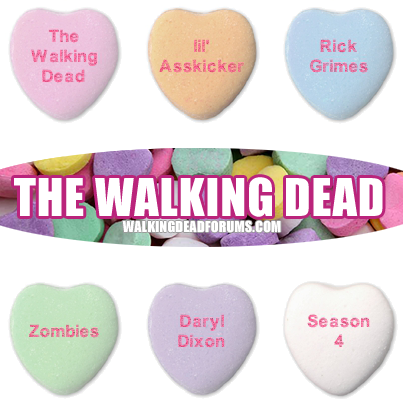 BattleRoyale0's tweet photo. The Walking Dead Candy Hearts... #TheWalkingDead http://t.co/Rgjf5s1krc