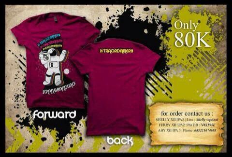 SEMBILAN2014's tweet photo. Ada baju SMAN9 bdg dengan tema acara kita X-TRAORDININERY ayo di order 80k :) http://t.co/3fFmhFdZ4n