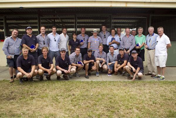 TomMagnier's tweet image. Great picture of the Coolmore team on Peter O'Brien's last day @coolmorestud #30YearsOfService #GreatManGreatFriend