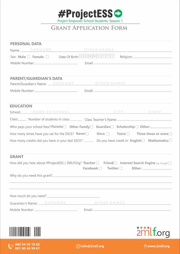 The2MLFOrg's tweet photo. Here is a copy of the application form. http://t.co/CGiiTphM1z