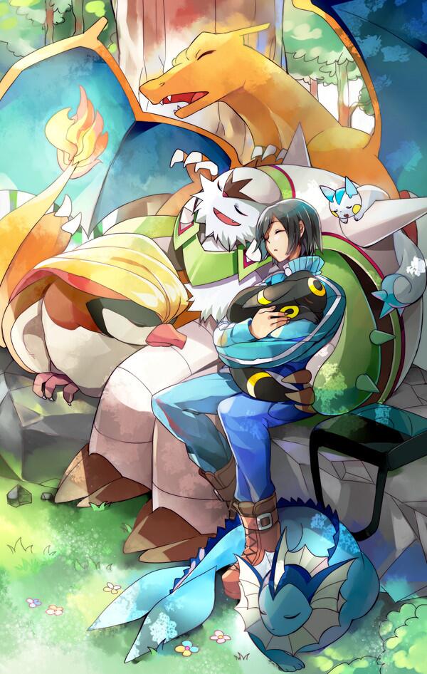 pokelands's tweet photo. "you and your Pokemon should take a rest" http://t.co/ceMEsTKZXi