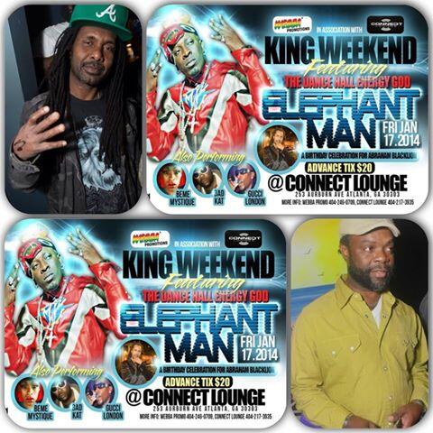 ConnectLounge's tweet photo. MLK  weekend JAN 17 2014 ELEPHANT MAN PERFORMING LIVE AT THE HISTORIC STREET CONNECT LOUNGE DOWNTOWN ATLANTA 30303 http://t.co/qhnWlDNX0s