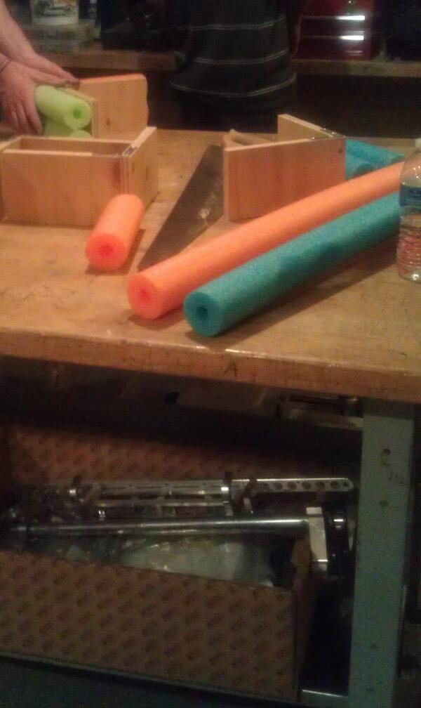 We made our bumpers in <a href="/crush1011/">CRUSH 1011</a> colors! #orangeandblue #welovethem #omgrobots #bumperswag
