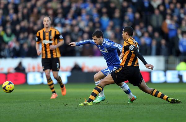 ChelseaFC's tweet photo. .@hazardeden10 in the first half...#CFC http://t.co/X5VmD5iTjL