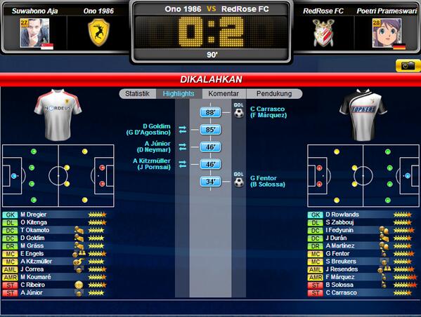 ono_official's tweet photo. FT: #FCOno1986 0-2 @RedRoseFC (Fentor 34', Carrasco 88') #FriendlyMatch #topeleven http://t.co/VjEE3H1obh