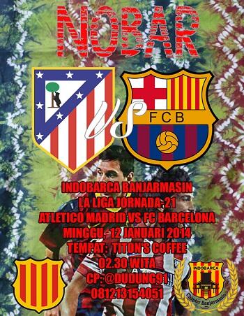 INDOBARCA_BJM's tweet photo. NONTON BARENG | #ATM vs #FCB | Minggu,12/01/14-pkl 02.30 WITA di @titons_coffee |HTM: 15K | CP: @dudung91 http://t.co/stob5hw0II