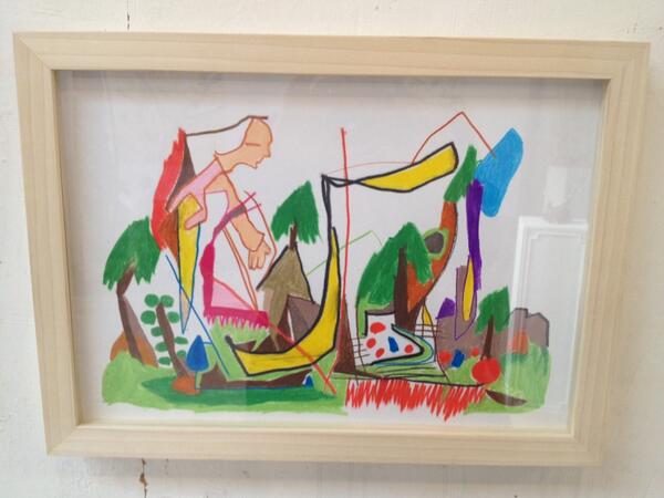 joshspero's tweet photo. I like Daniel Blumberg's line - it's very confident despite the seemingly naive subject and colours http://t.co/okkQh2l440