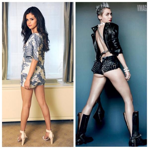Who is more hot?

RT for Selena Gomez 
FAV for Miley Cyrus
