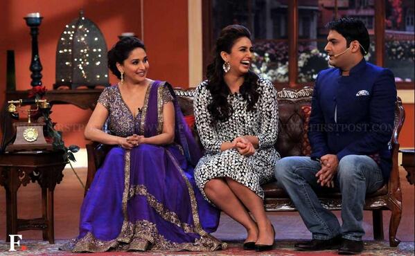 awsm experience saw <a href="/MadhuriDixit/">Madhuri Dixit Nene</a> &amp; <a href="/humasqureshi/">Huma Qureshi</a> on the set of <a href="/comedynightsK9/">Comedy Nights</a> with source of talent <a href="/KapilSharmaK9/">Kapil Sharma</a>