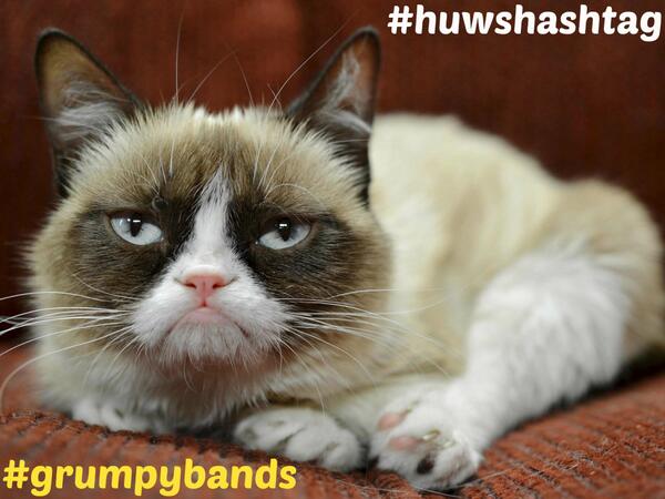 BBCR1's tweet photo. It's #GrumpyBands for #HuwsHashtag today! We've got Kanye Stressed and Moanford and Sons. Can you do any better? http://t.co/vH3hDHp5kT