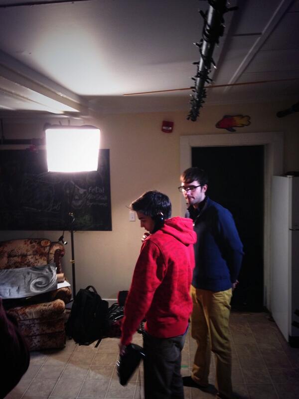 CAdelaideFilm's tweet image. .@AndrewTremblett directing Mihalis on set.