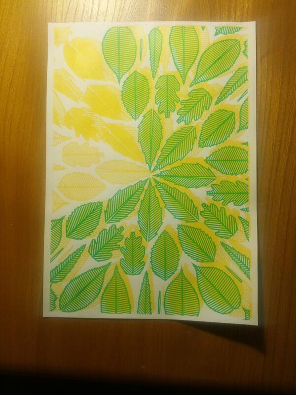 My finished screen print, @peckhamPS I'll definitely be coming back for more