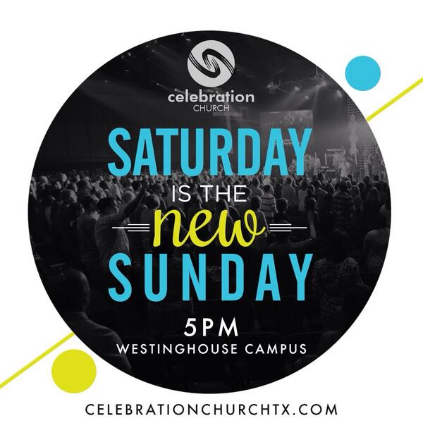 SheryleKnorre's tweet photo. Excited about @txcelebration 's new 5pm Sat service -making room for more people &amp; moving #FORWARD http://t.co/ifVdHZ5RP2