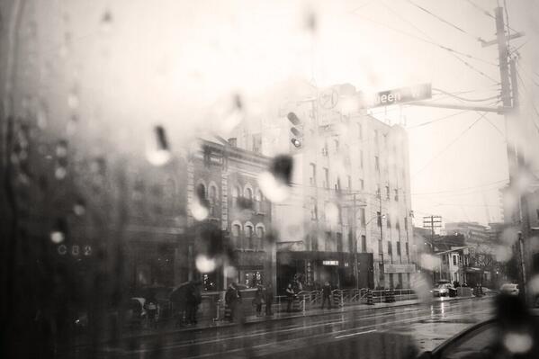 talk2Valentine's tweet photo. There's something beautiful about today. It's in the fog, the rain, and you. #Toronto #QueenWest #Life #Photo http://t.co/bspN481nft