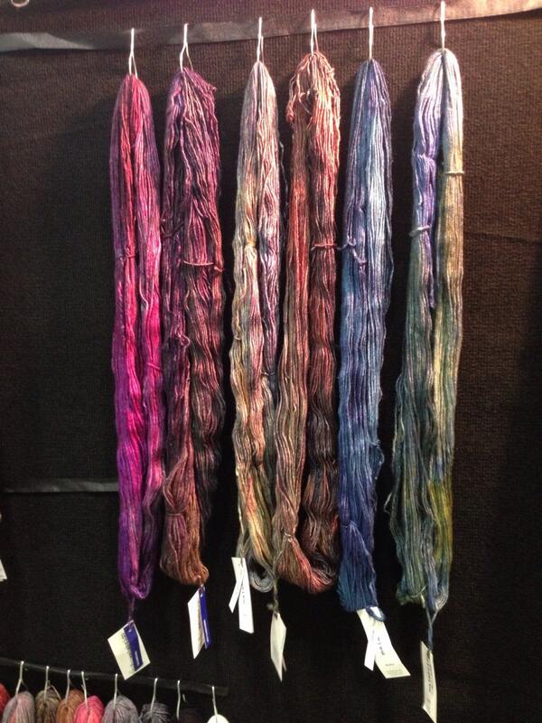 At TNNA. New Rasta and also new Silky Merino colors...