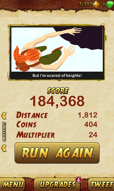 Suv_Jr's tweet image. I got 184368 points while escaping from a Giant Demon Monkey. Beat that! bit.ly/TempleRun2Andr…