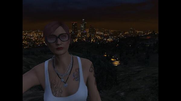 The view is beautiful from up here.... #VinewoodSign #Vinewoodhills #GTAOnline