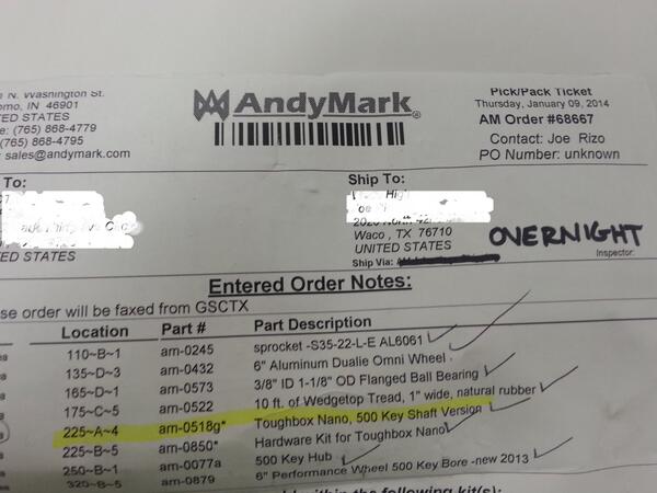 joe_rizo1's tweet image. @andymarkinc  Thanks for making sure we got or order on time you guys are great #omgrobots  #frcproblems  @FRC4335