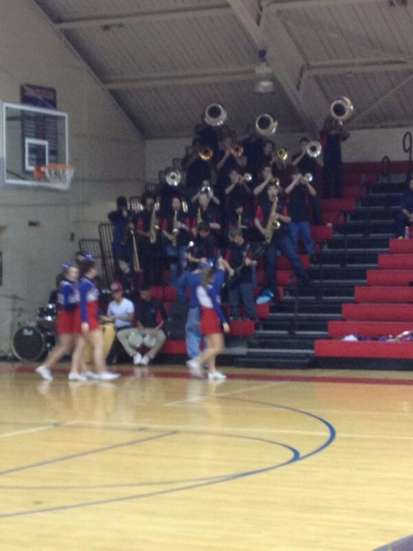 PACavaliers's tweet photo. PA Big Time Show Band jamming out during halftime! Score - PA: 14, Salem: 9 http://t.co/ICQiDJgGLR
