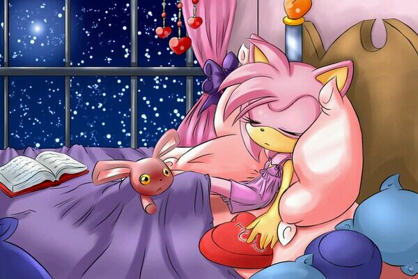 230441 - safe, artist:butterrrmoth, amy rose (sonic), sonic the