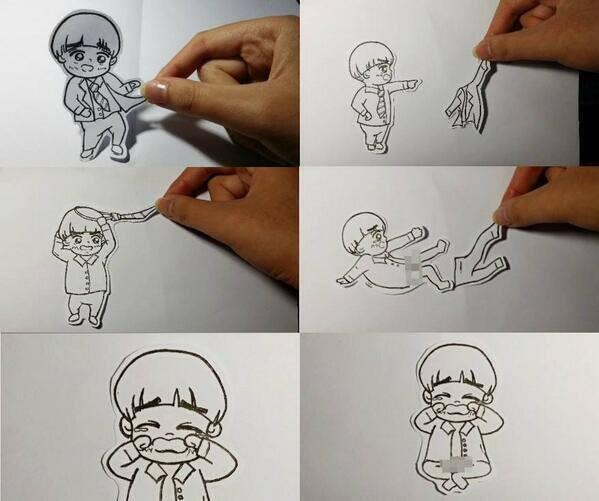 dothedear's tweet photo. "What happens if you undress Kyungsoo..."

>///< http://t.co/dRl62somnP