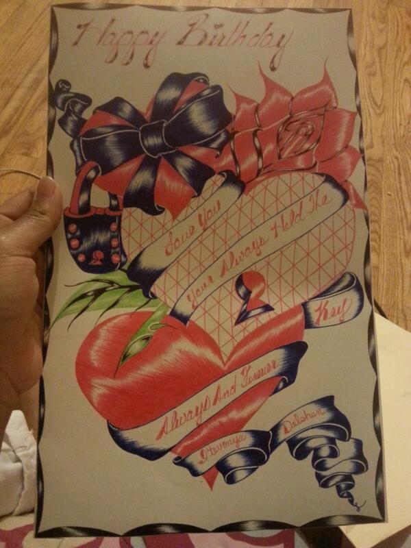 MsLilmiss's tweet photo. My birthday card from my husband I love it(: It's the best gift I got on my birthday http://t.co/i6YIzrNDyJ